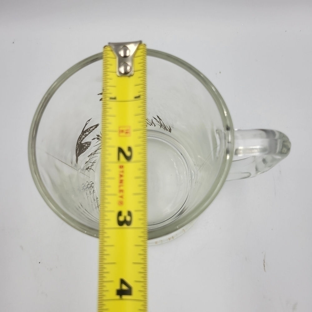 Vintage 1982 Avon Geese Clear Glass Stein/ Beer Mug - Picture 5 of 5